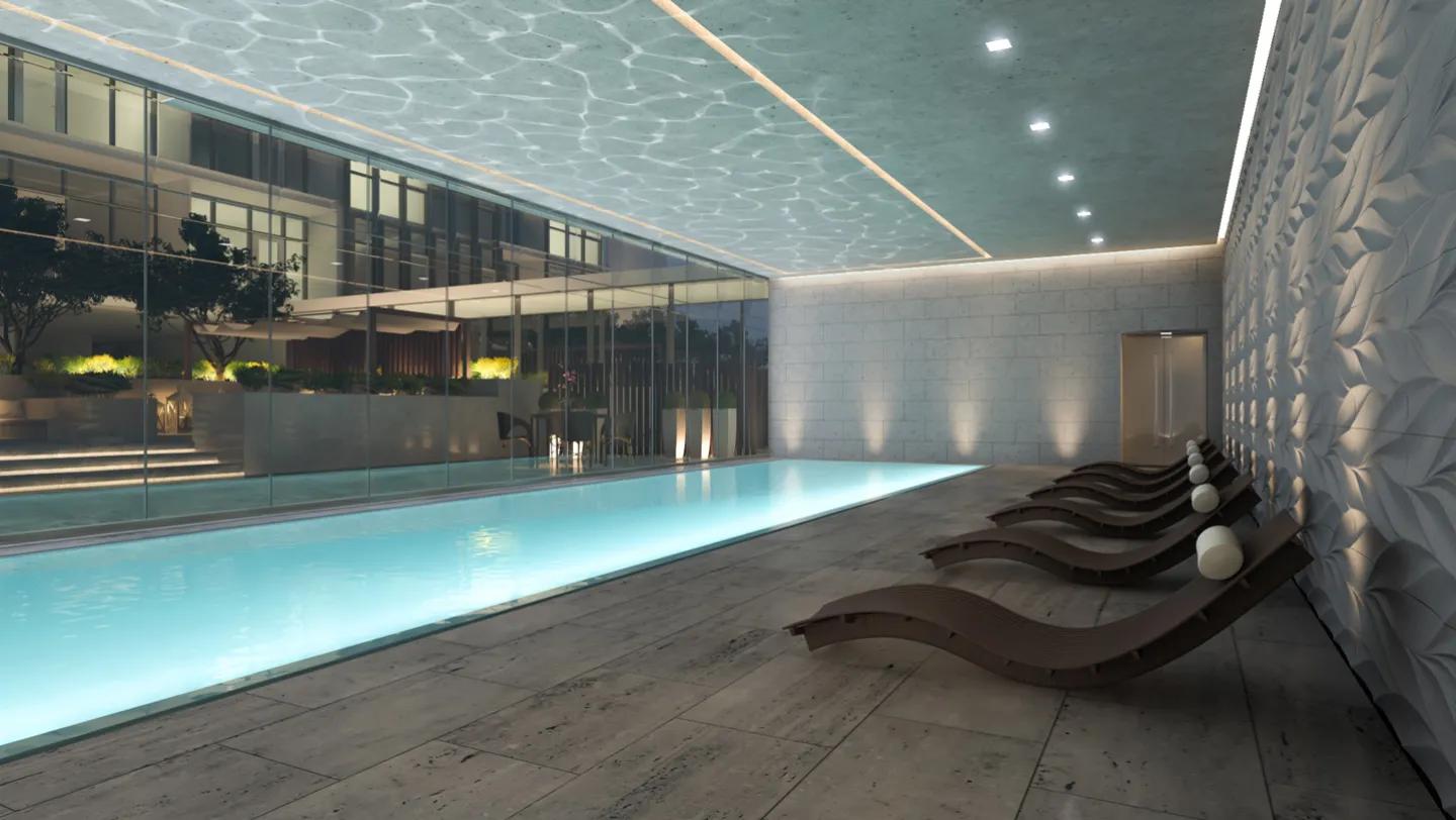Indoor & outdoor pool